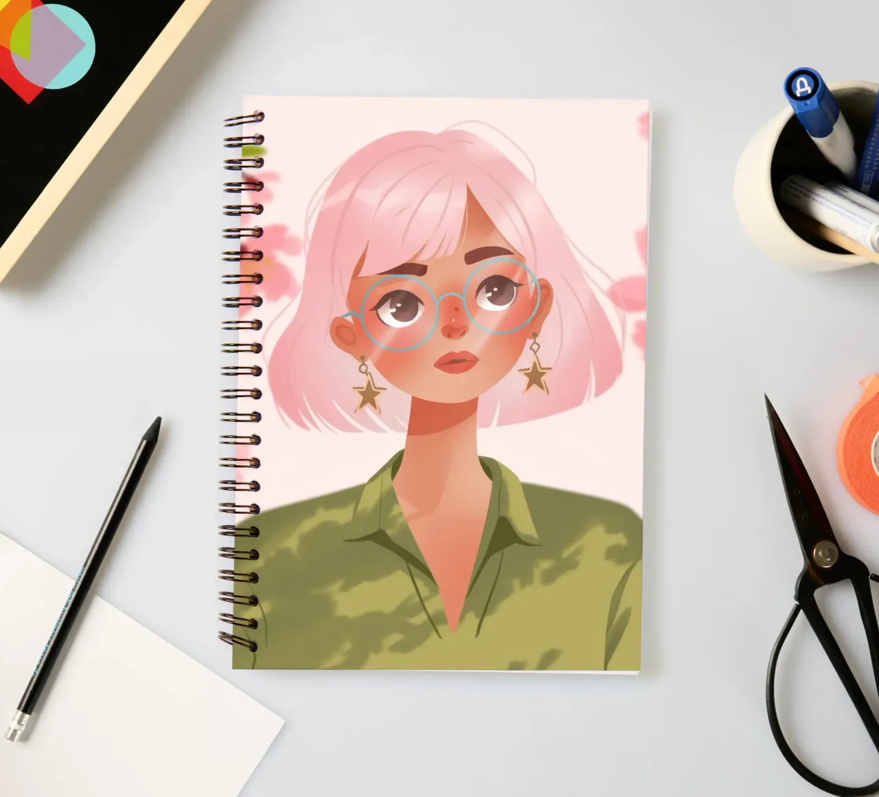 Blossoming Confidence spiral notebook by Color Oblivion