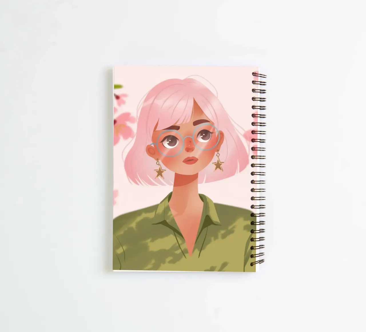 Blossoming Confidence spiral notebook by Color Oblivion