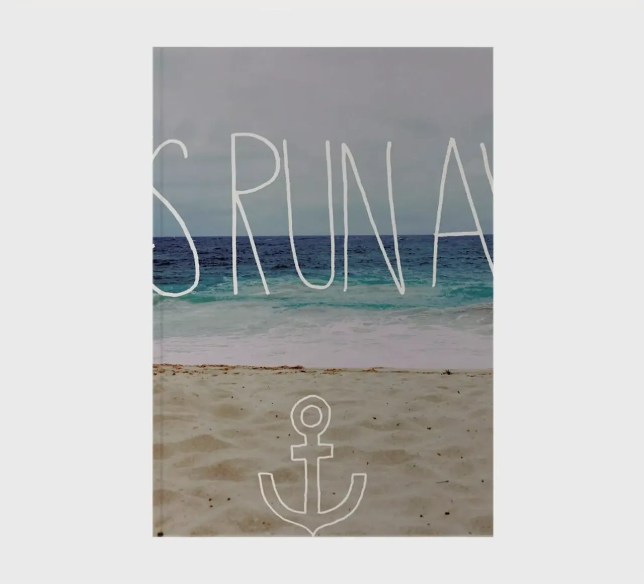 Let's Run Away - to the sea notebook by Leah Flores