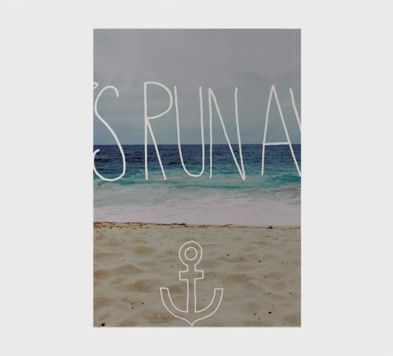 Let's Run Away - to the sea notebook by Leah Flores