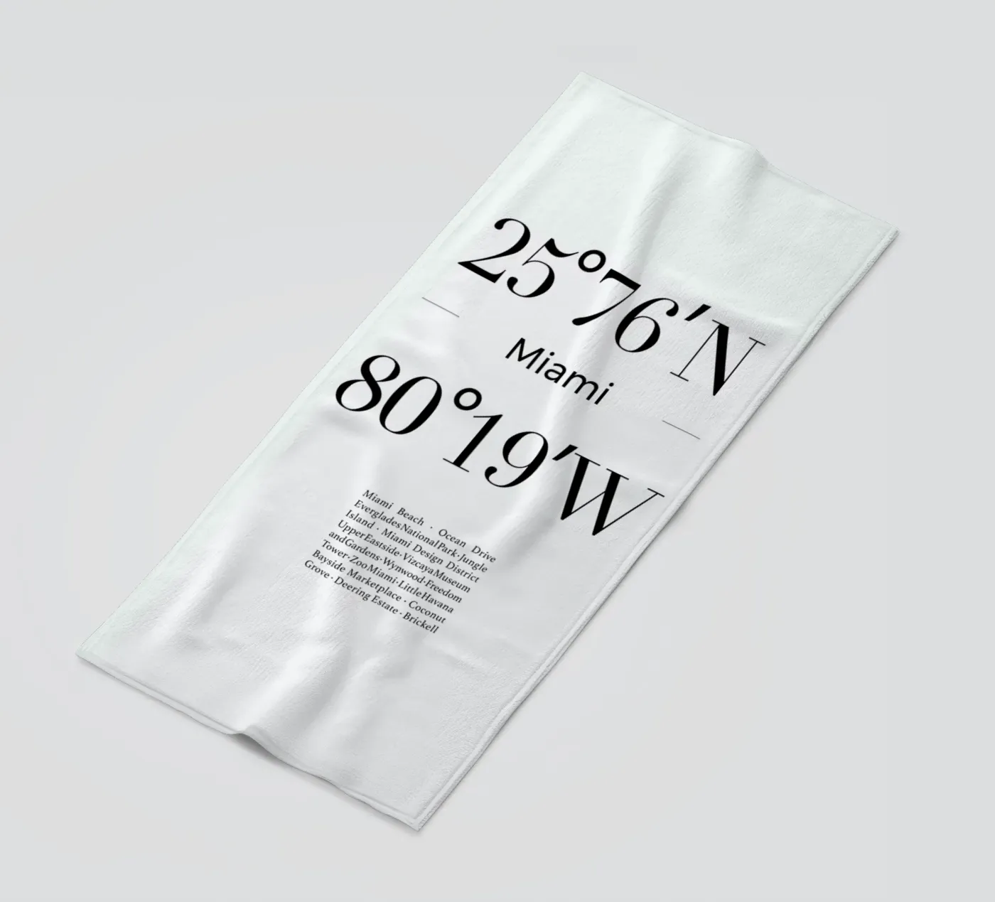 Miami beach towel by Studio One