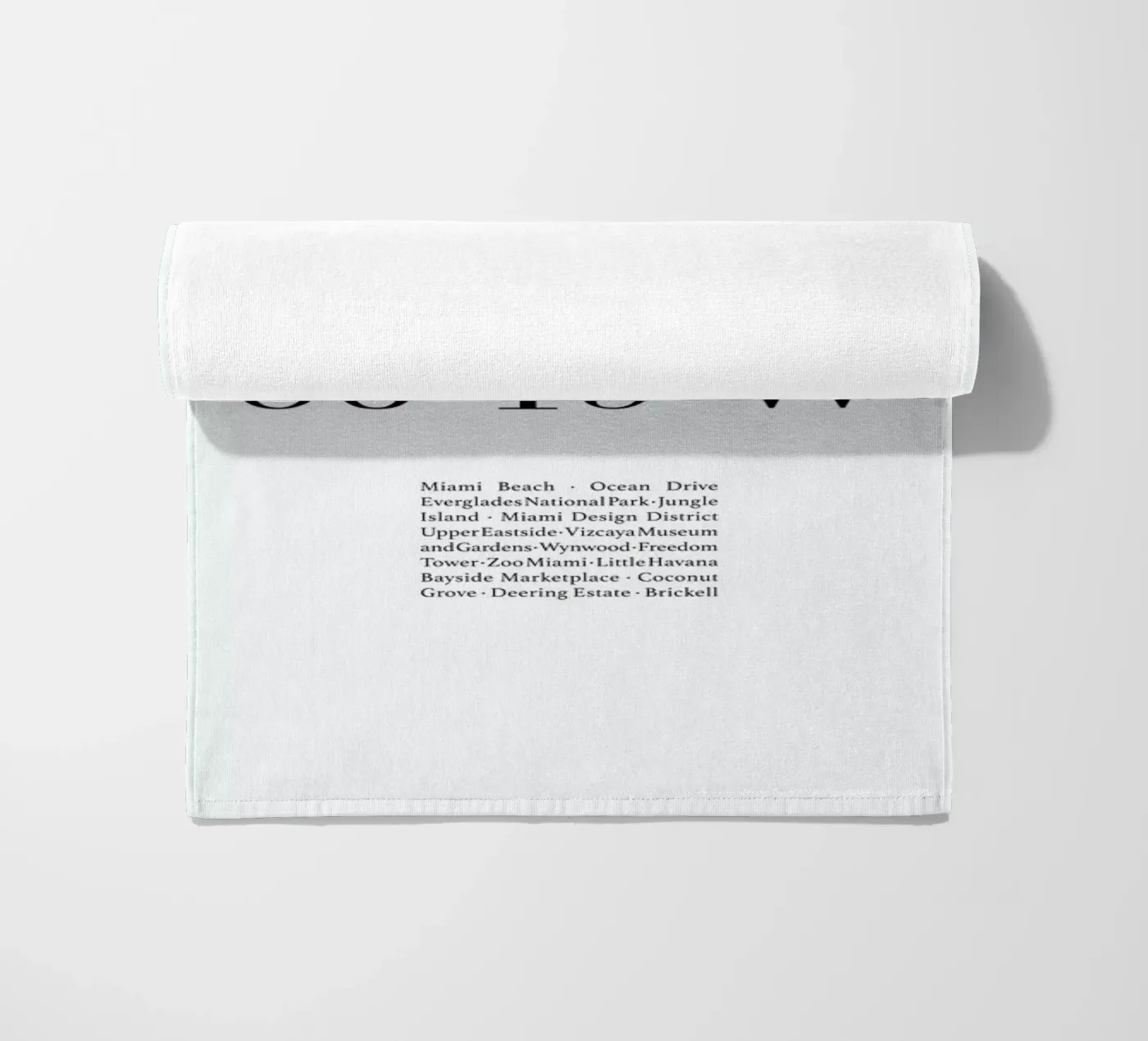 Miami beach towel by Studio One