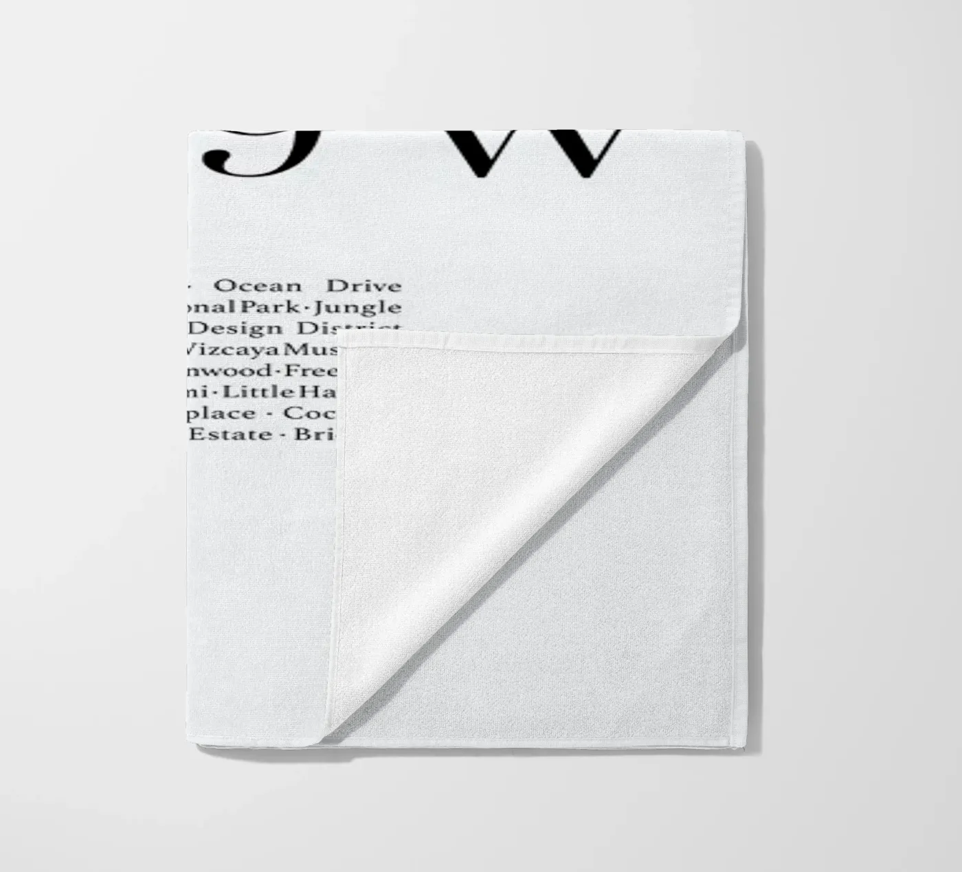 Miami beach towel by Studio One