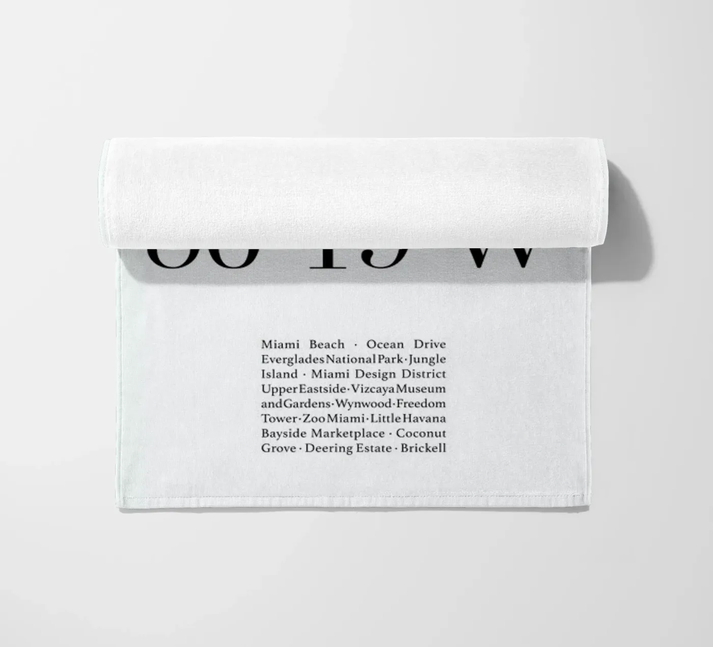 Miami beach towel by Studio One