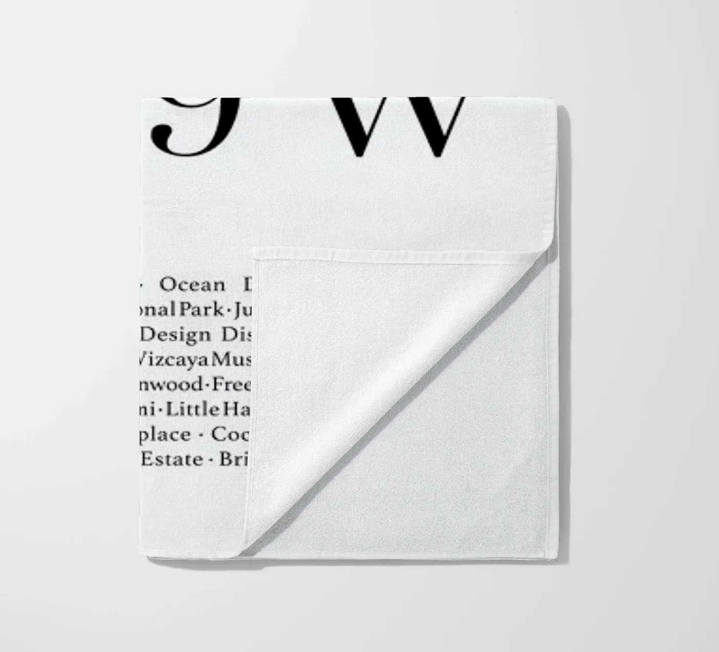 Miami beach towel by Studio One