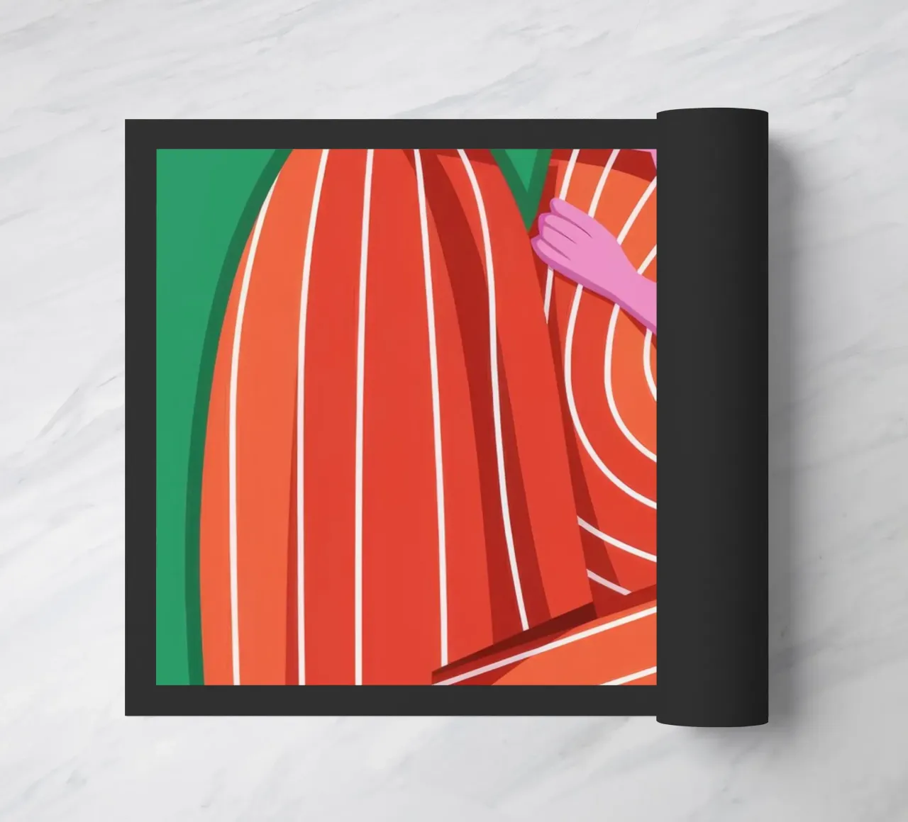 Contemplative Rest doormat by Color Oblivion