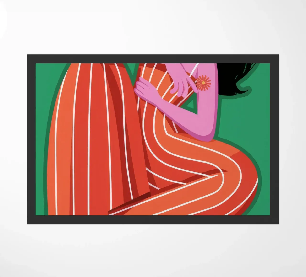 Contemplative Rest doormat by Color Oblivion