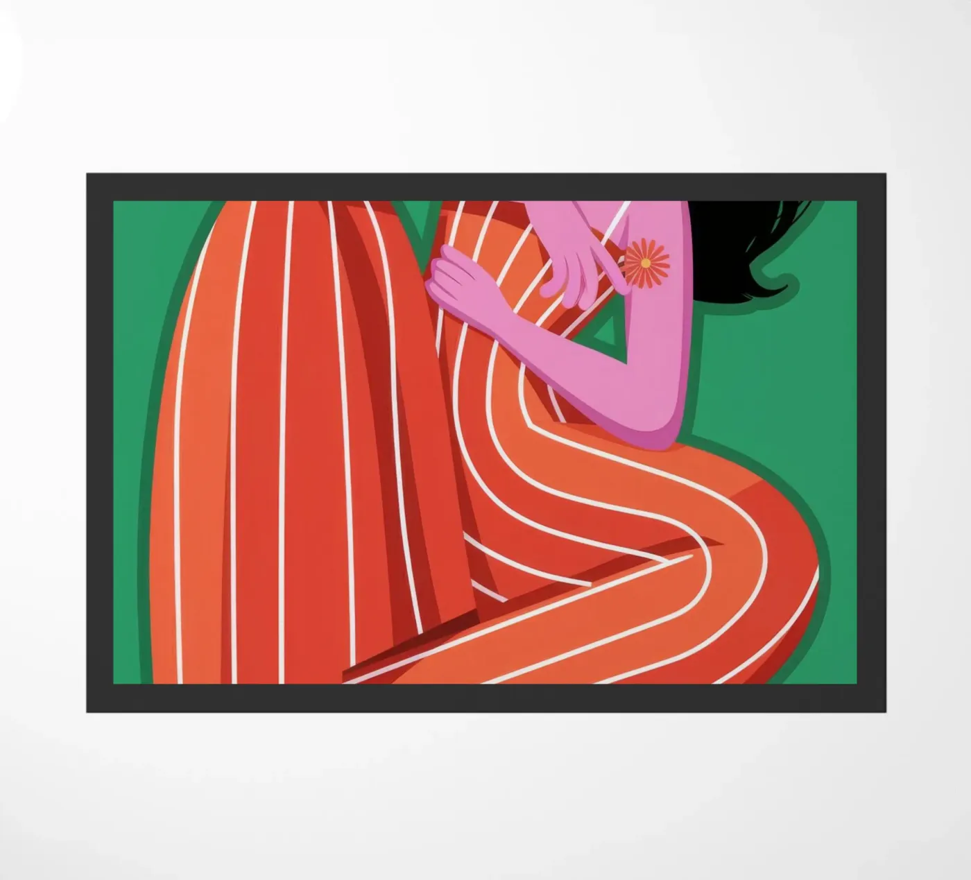 Contemplative Rest doormat by Color Oblivion