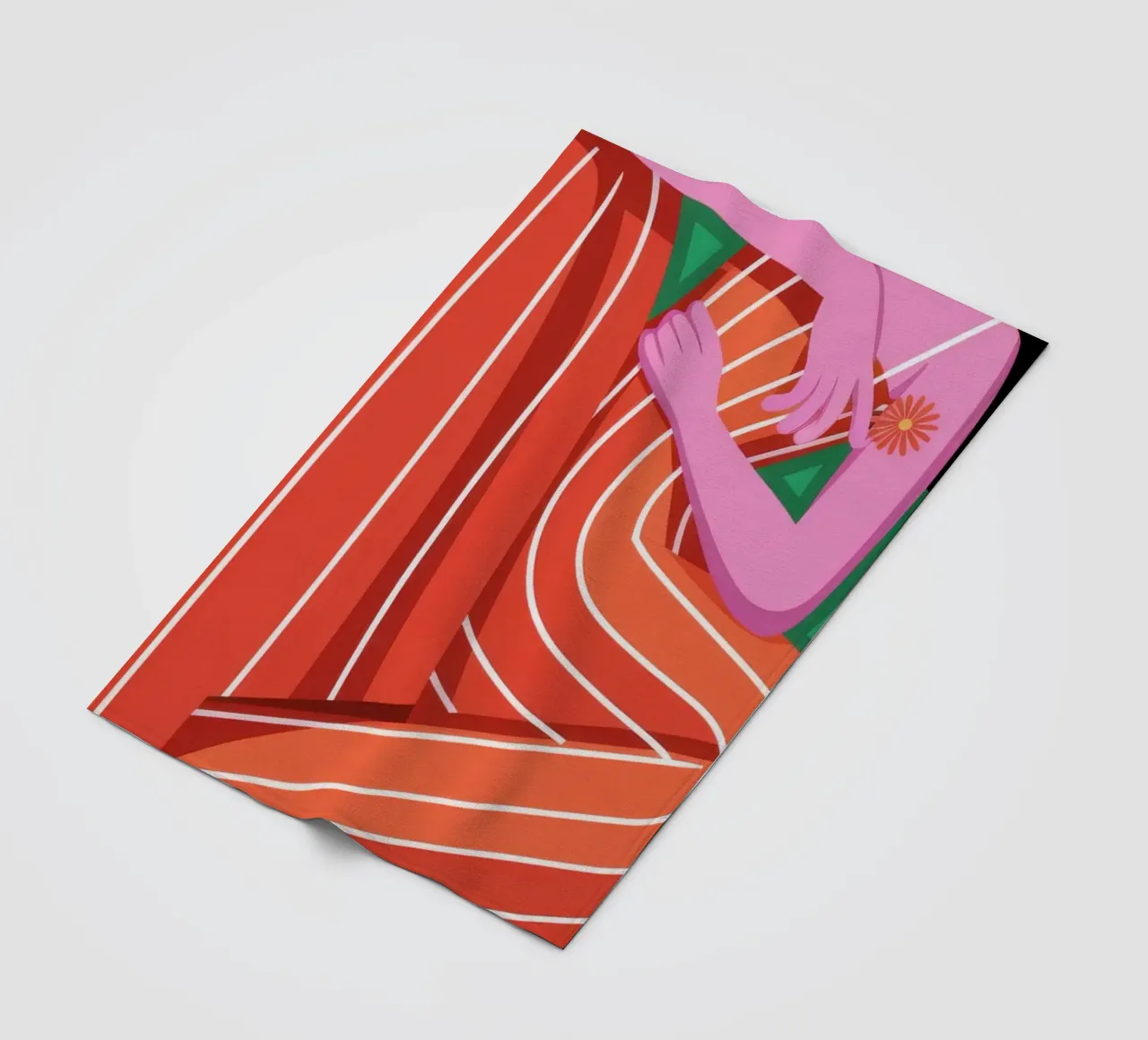 Contemplative Rest fleece blanket by Color Oblivion