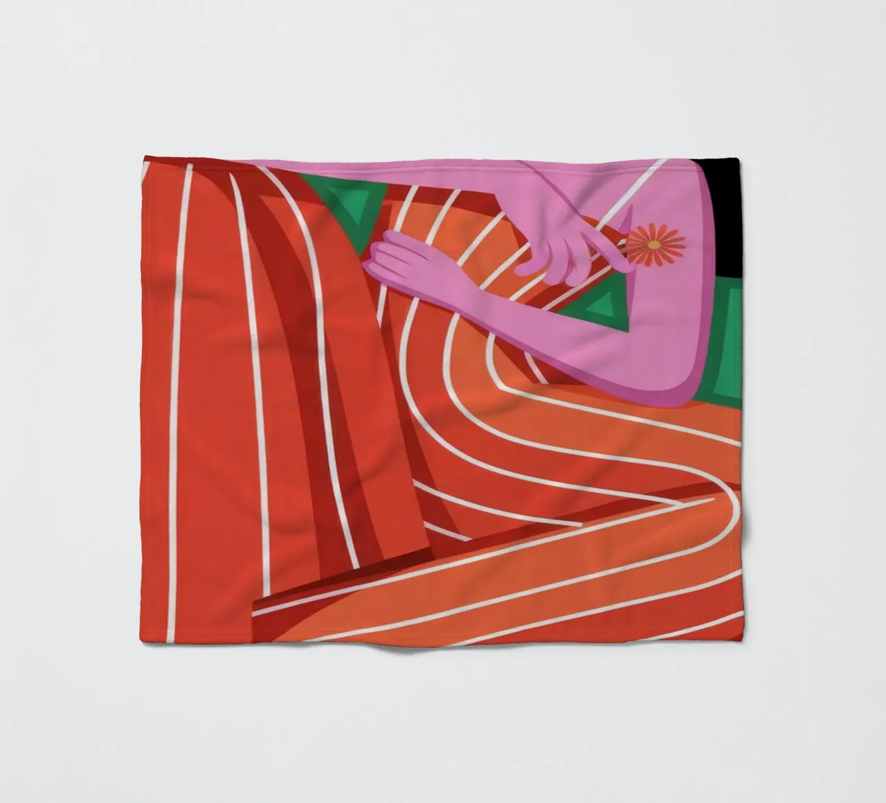 Contemplative Rest fleece blanket by Color Oblivion