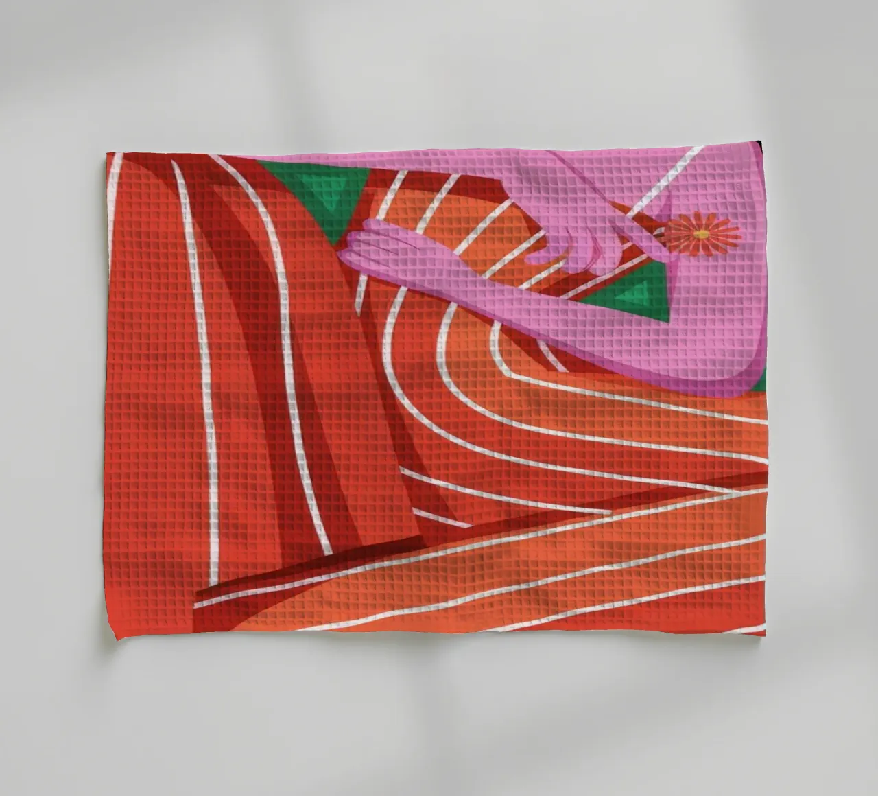 Contemplative Rest tea towel by Color Oblivion