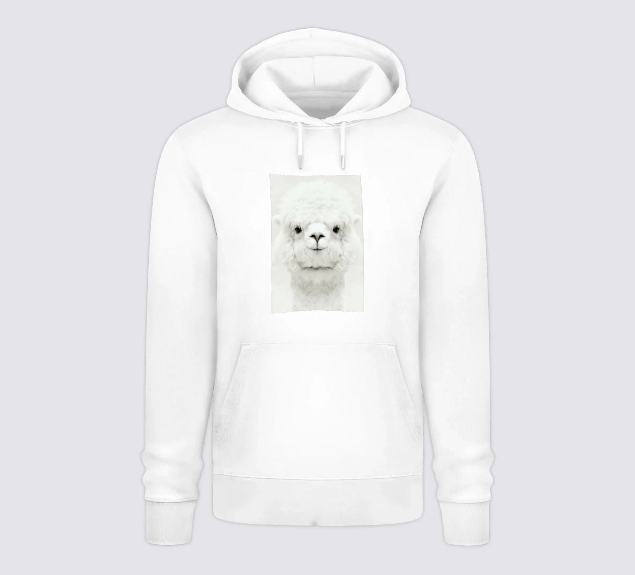 Smiling Alpaca felpa con cappuccio da Monika Strigel