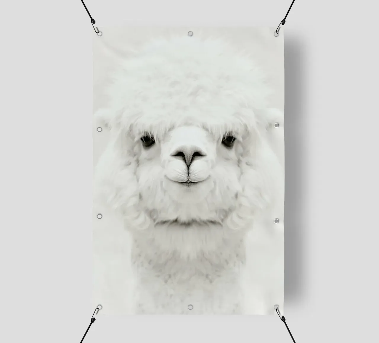 Smiling Alpaca telo in pvc da Monika Strigel