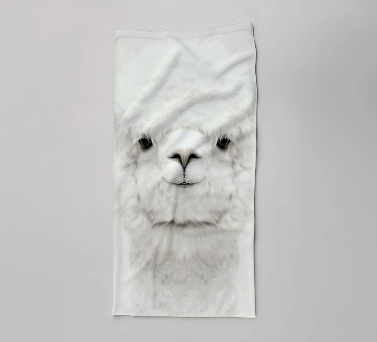 Smiling Alpaca asciugamano da bagno da Monika Strigel