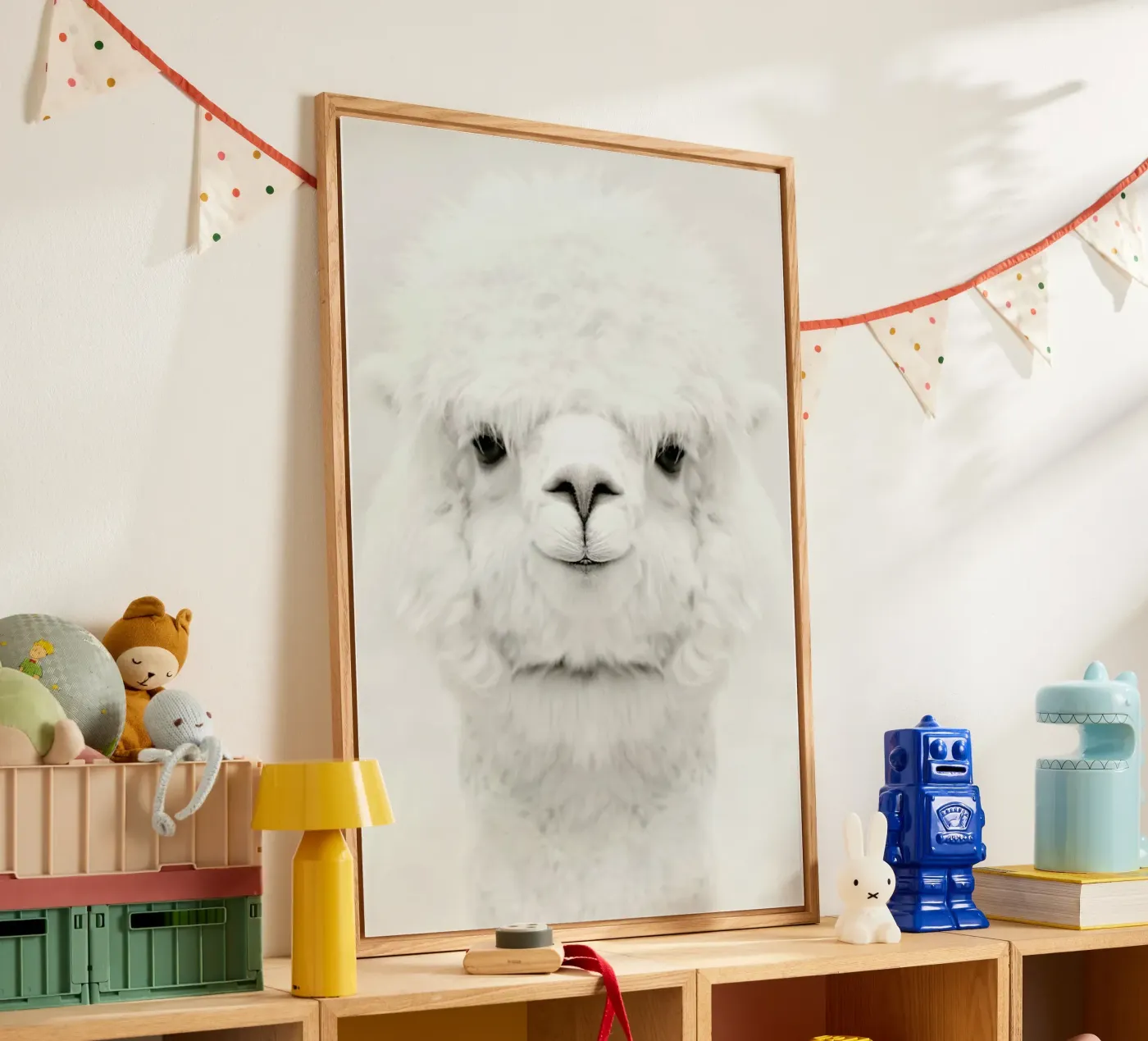 Smiling Alpaca plexiglas de Monika Strigel
