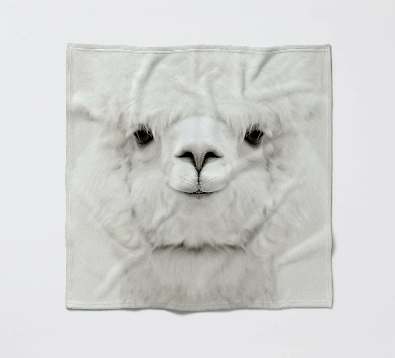 Smiling Alpaca coperta in pile da Monika Strigel