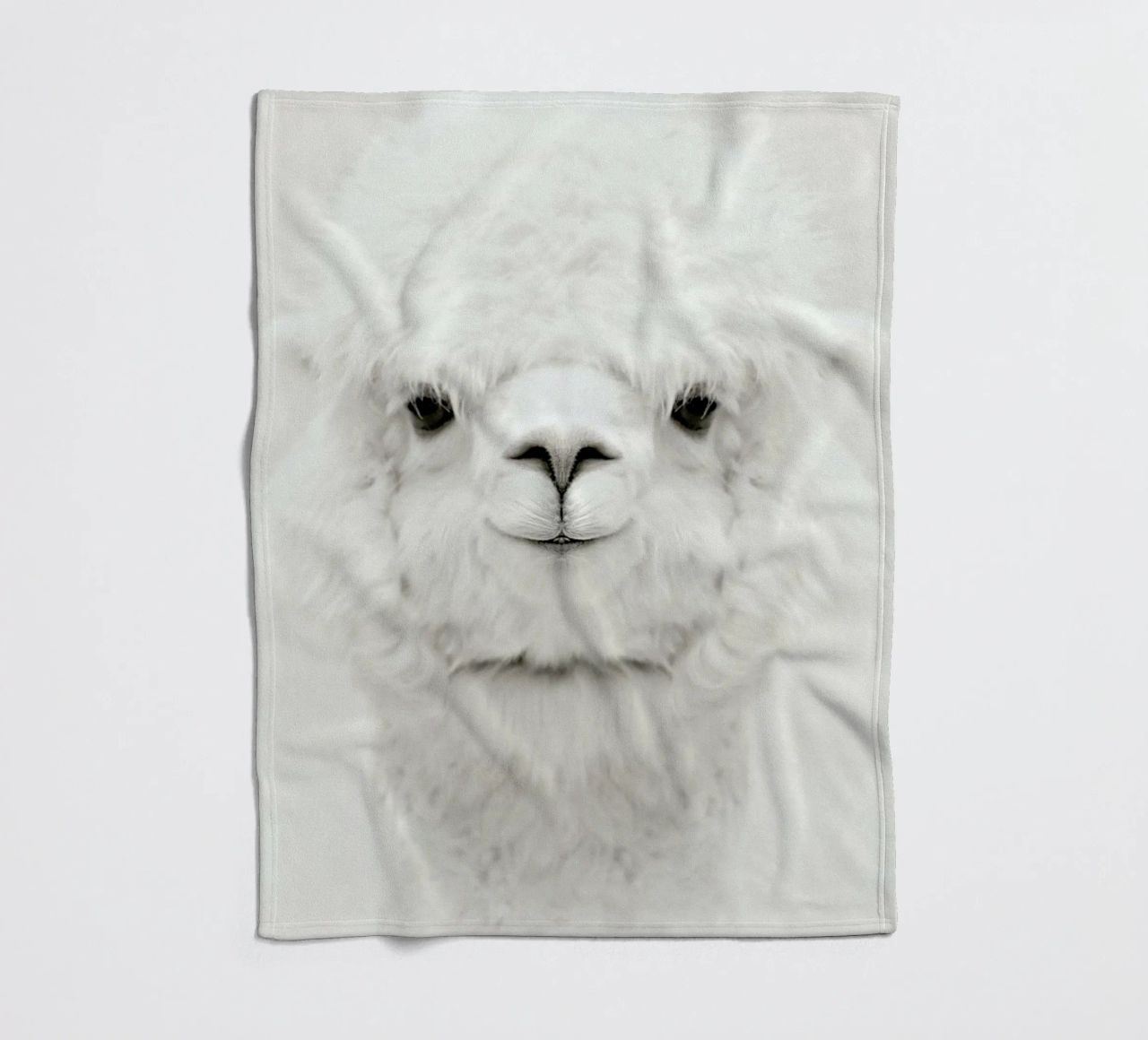Smiling Alpaca coperta in pile da Monika Strigel