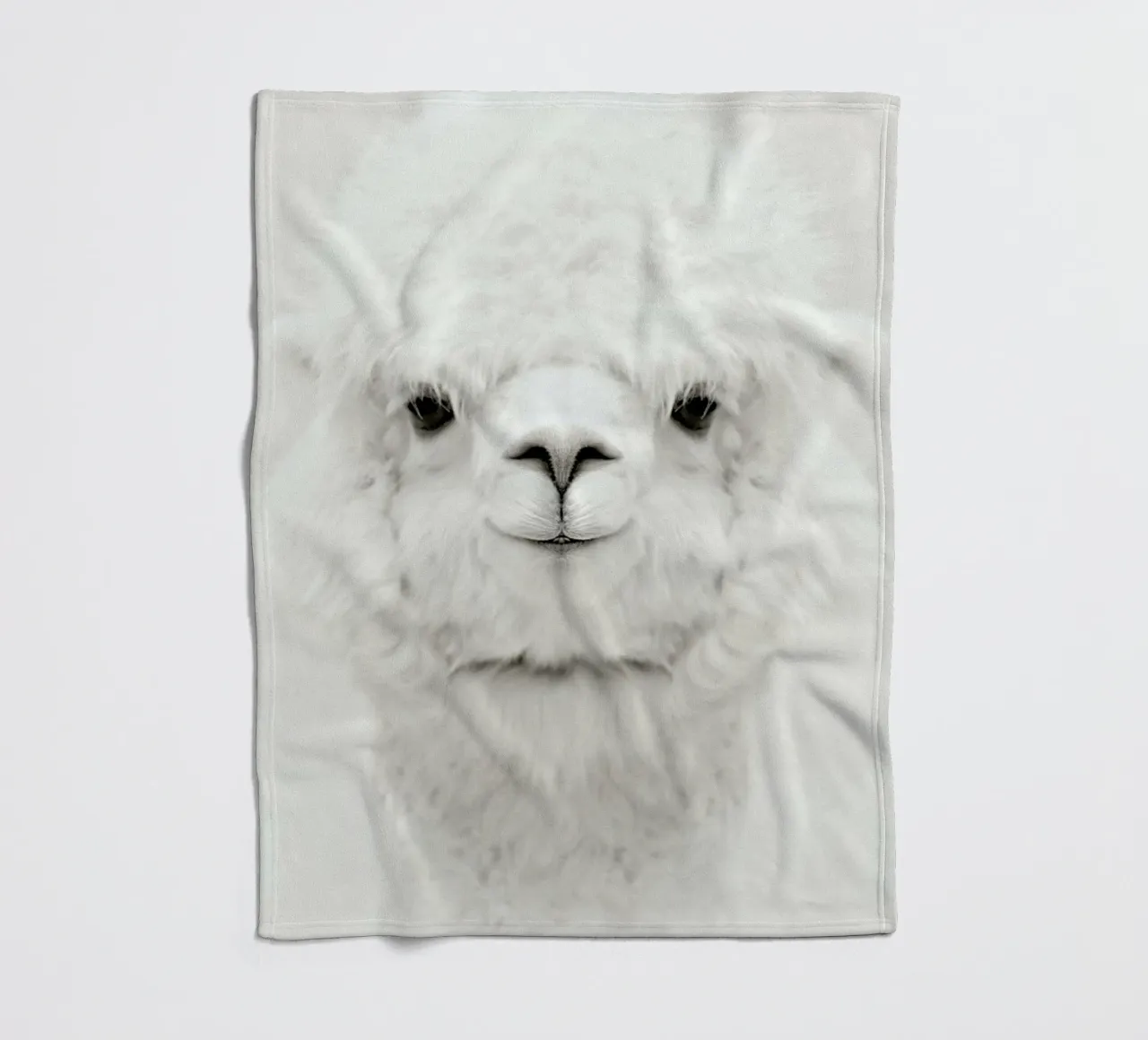 Smiling Alpaca manta de franela de Monika Strigel
