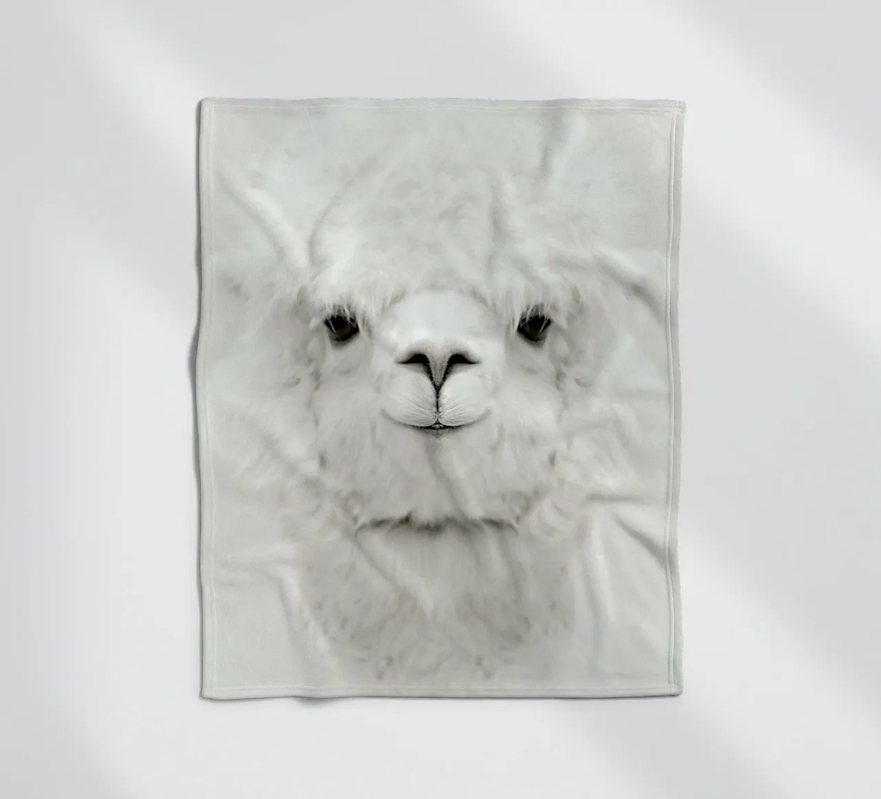 Smiling Alpaca manta de franela de Monika Strigel