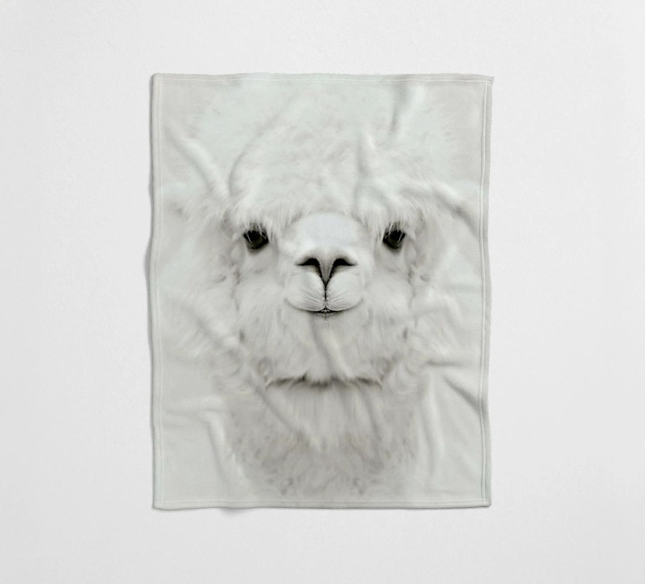 Smiling Alpaca coperta in pile da Monika Strigel