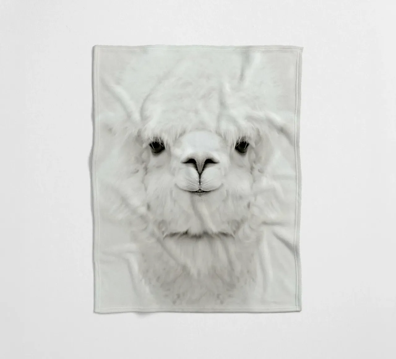 Smiling Alpaca manta de franela de Monika Strigel