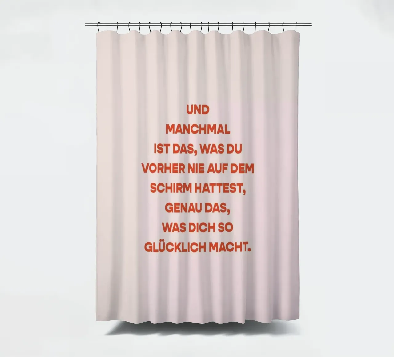 Erkenntnis shower curtain by vonkopfbisfuss x JUNIQE