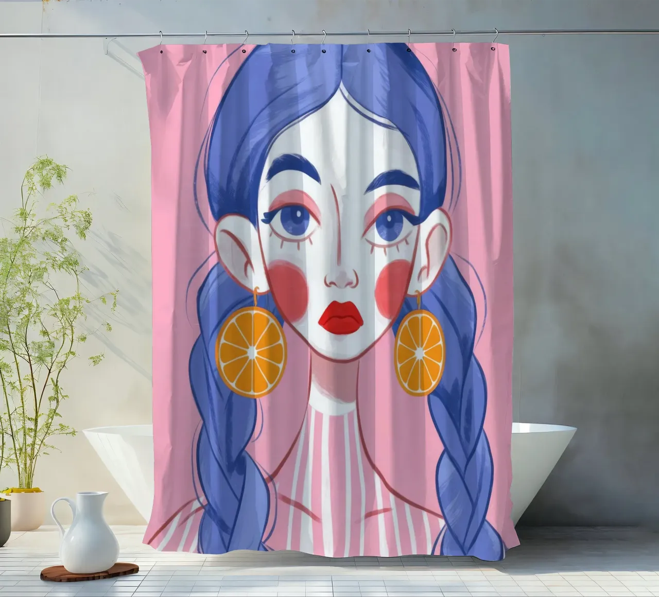 Geflochtene Eleganz Duschvorhang von Color Oblivion
