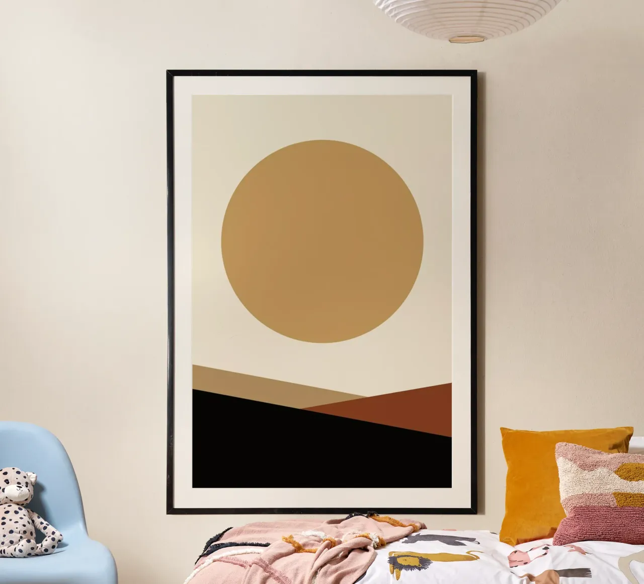 Golden poster con telaio in plastica da Pure