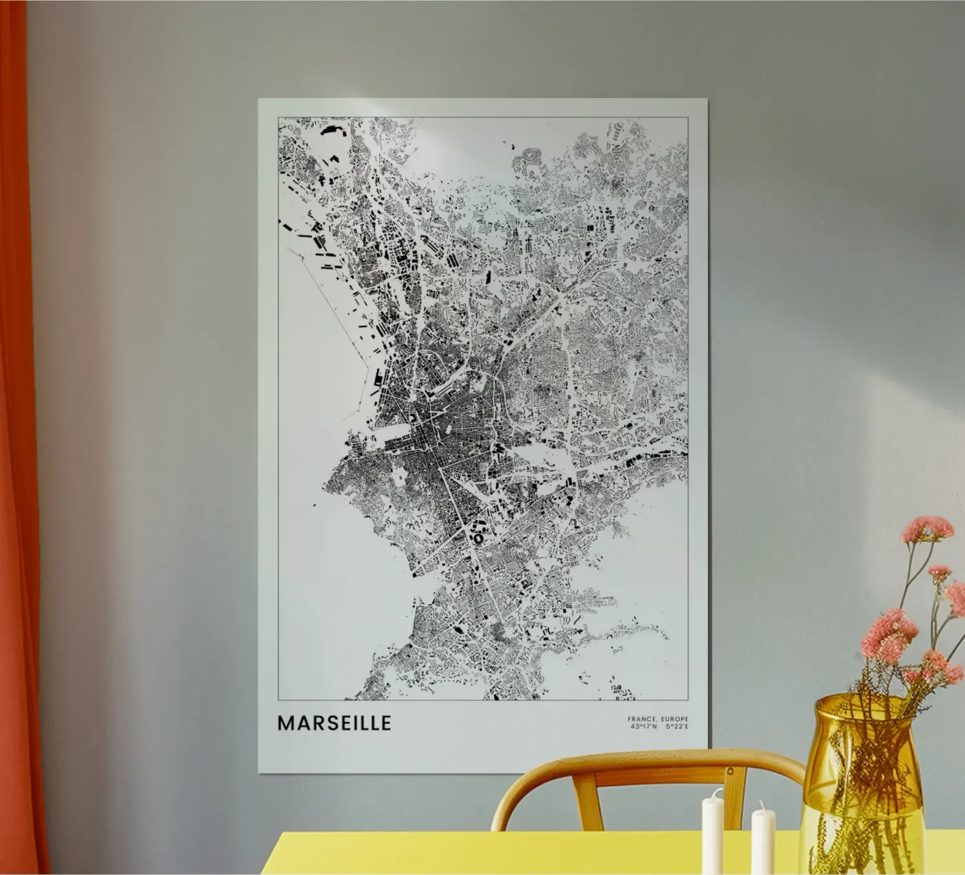 Marseille poster da The Cartography Collection