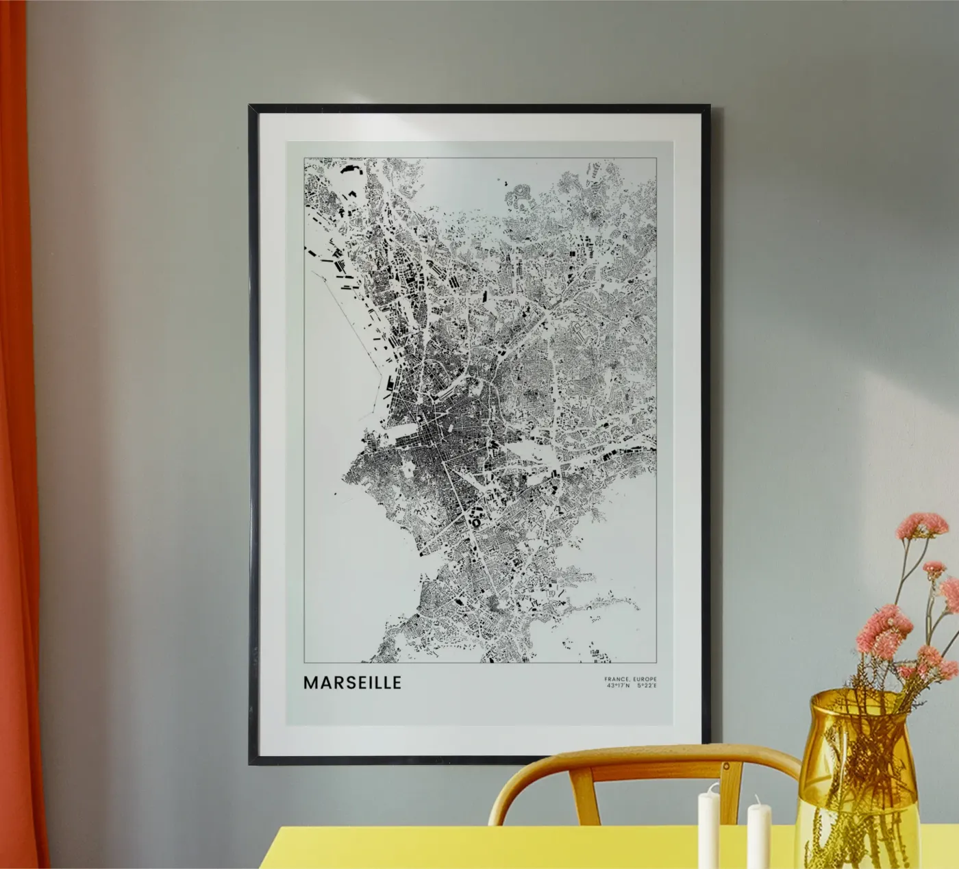 Marseille poster da The Cartography Collection