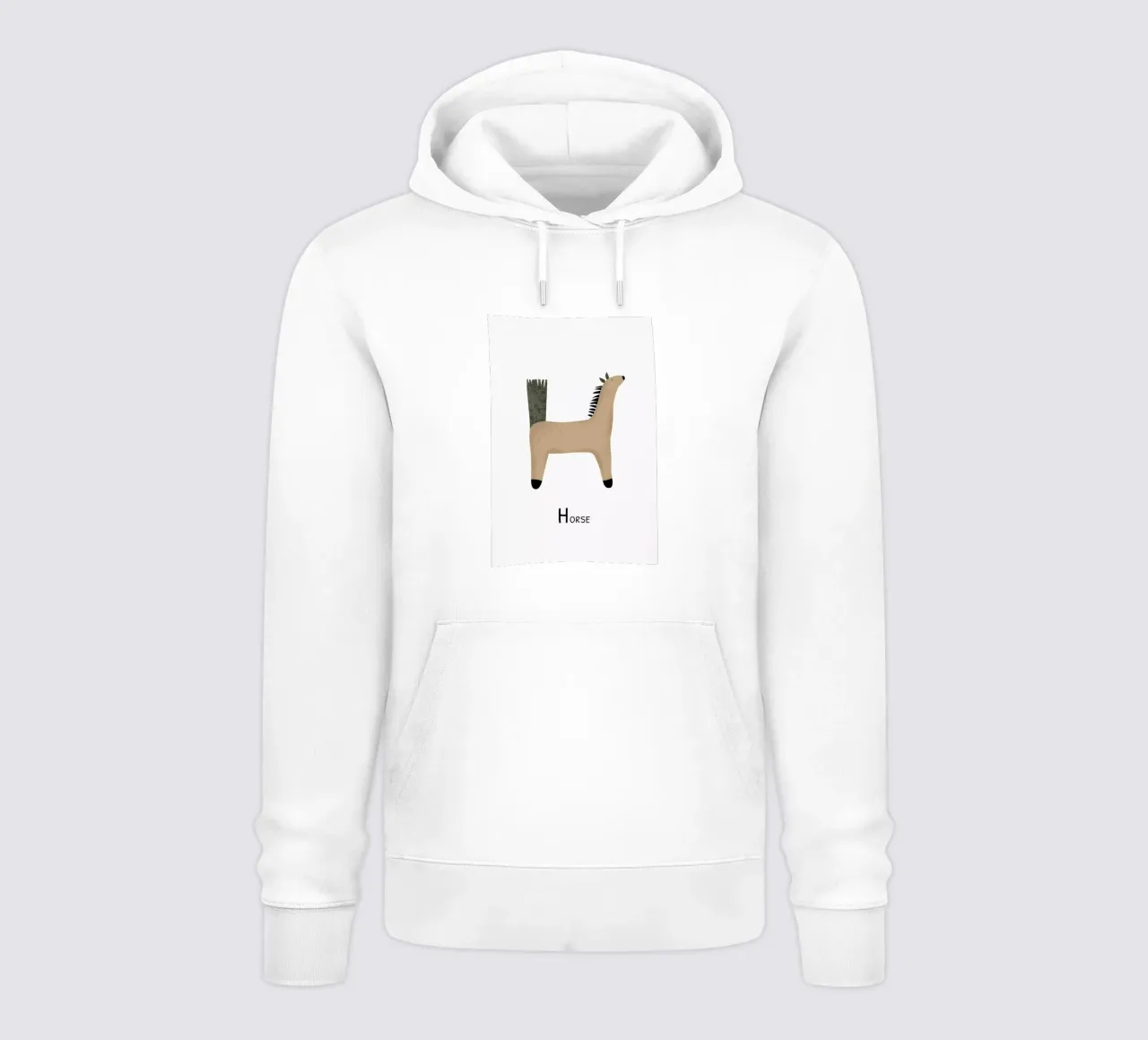H for Horse felpa con cappuccio da Little Flourishes