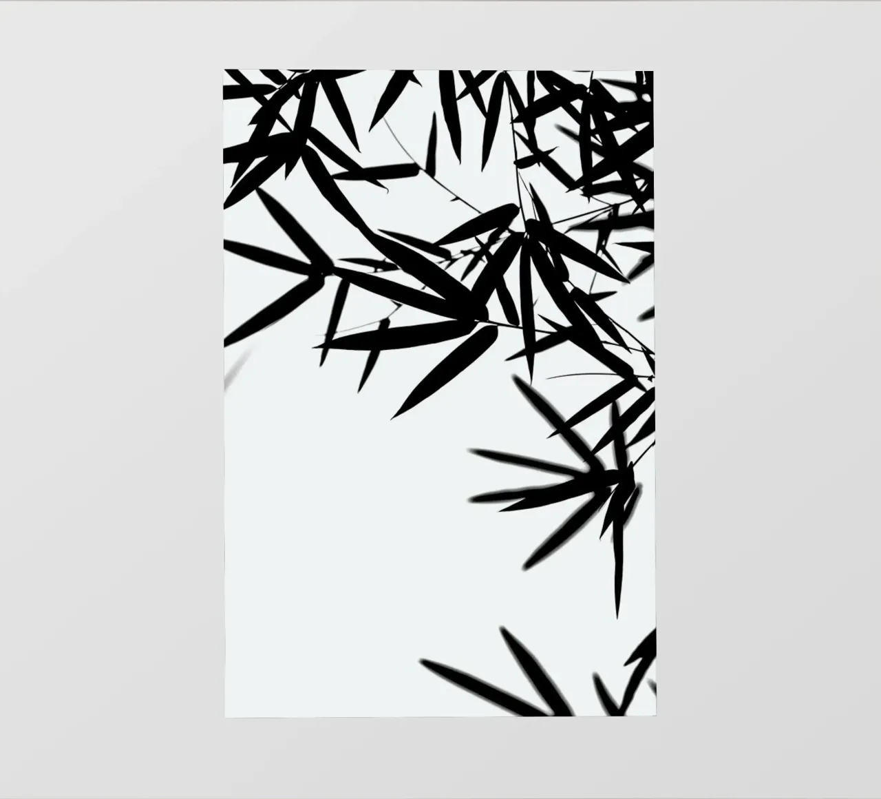 Bambus Leaves Black pellicola backlit da Monika Strigel