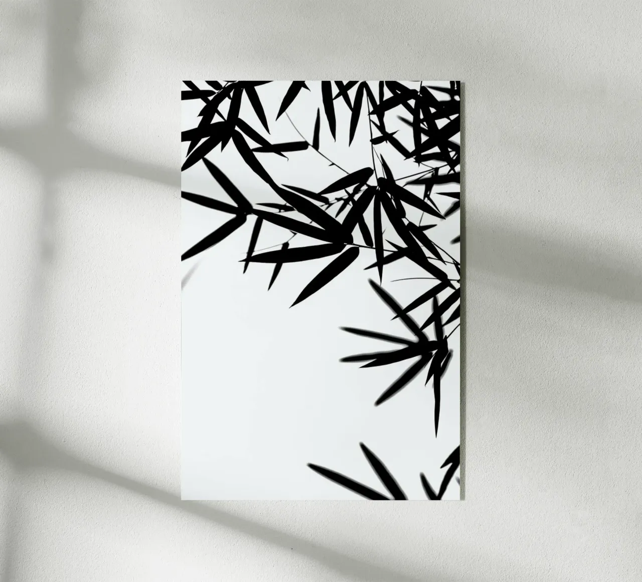 Bambus Leaves Black plexiglass da Monika Strigel