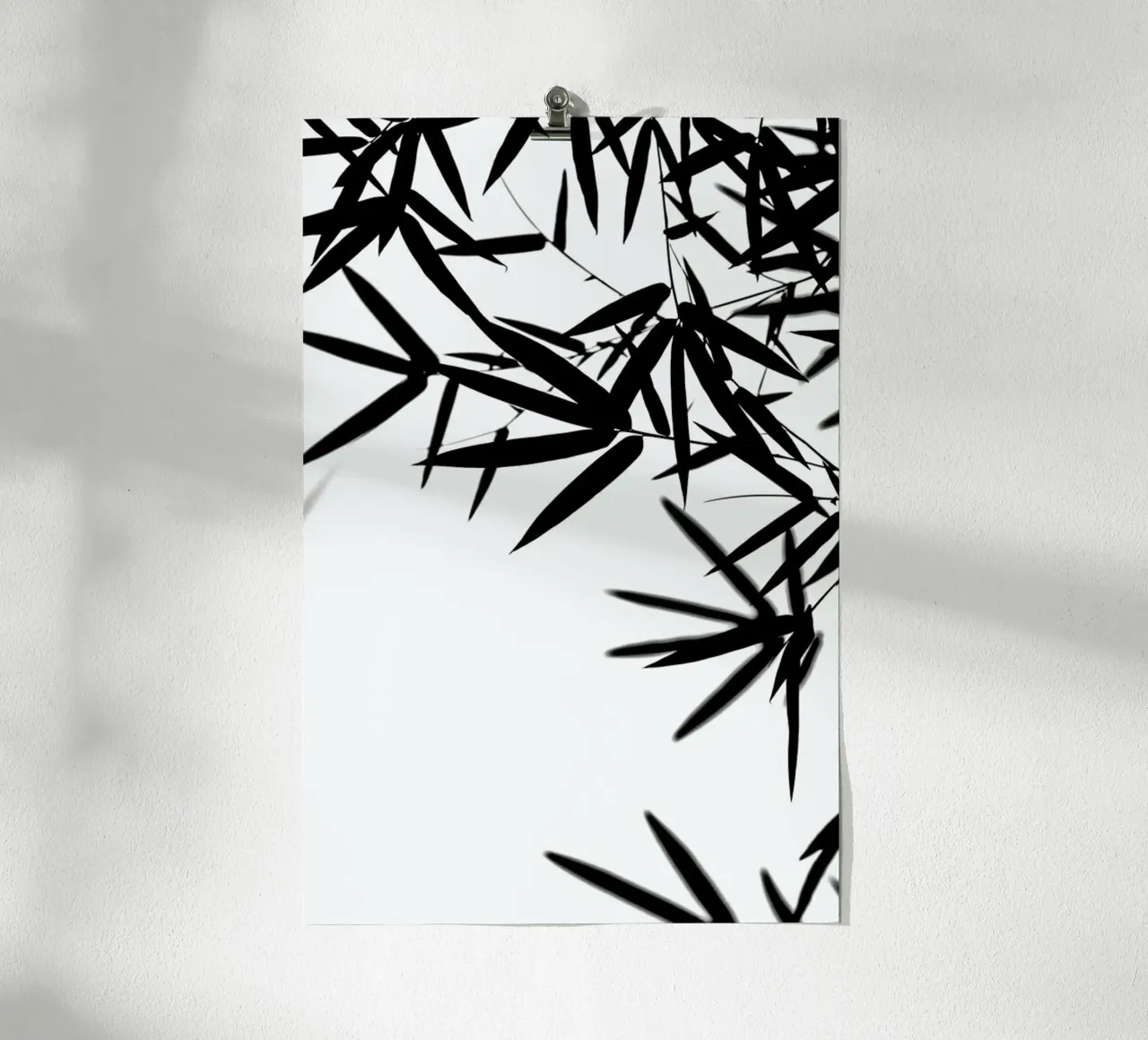 Bambus Leaves Black carta hahnemühle da Monika Strigel