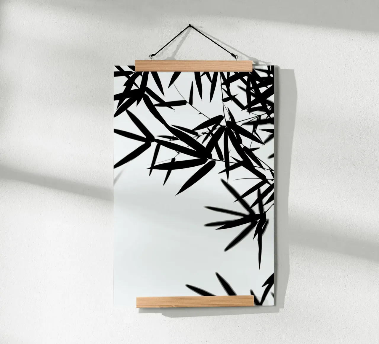 Bambus Leaves Black carta hahnemühle da Monika Strigel