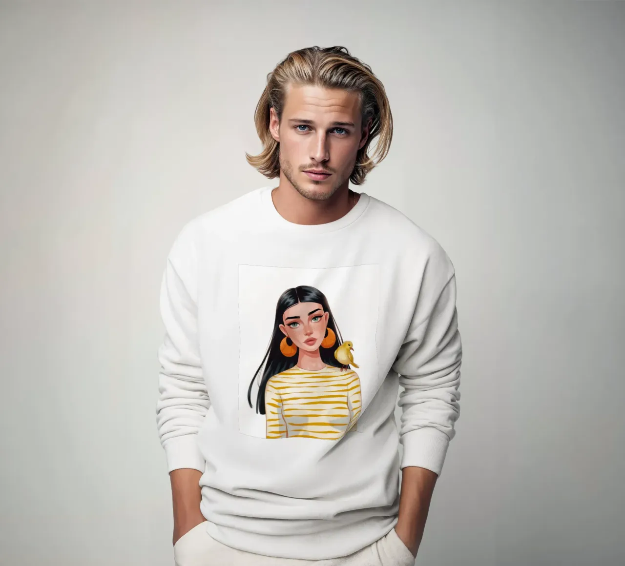 Compagno di uccelli a strisce felpa da Color Oblivion