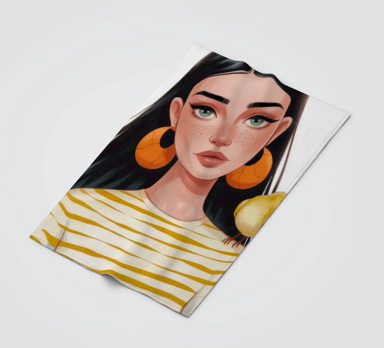 Compagno di uccelli a strisce coperta in pile da Color Oblivion