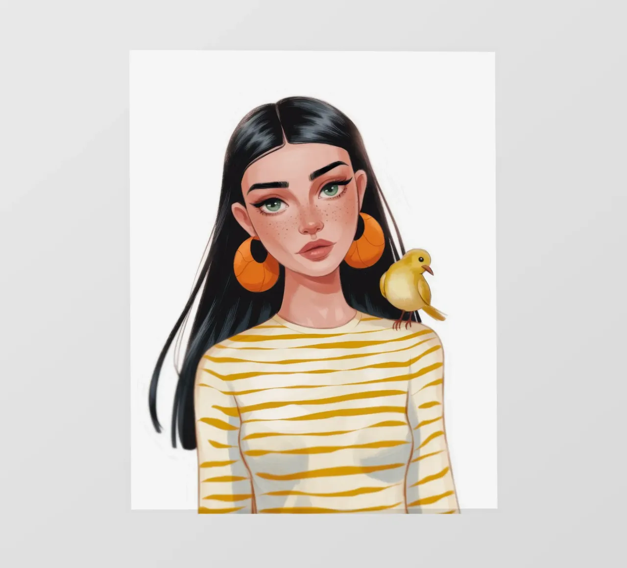 Compagno di uccelli a strisce pellicola backlit da Color Oblivion