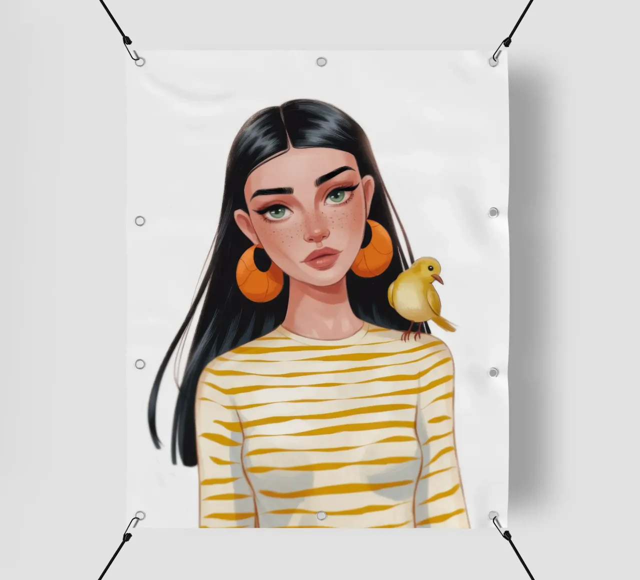 Compagno di uccelli a strisce telo in pvc da Color Oblivion