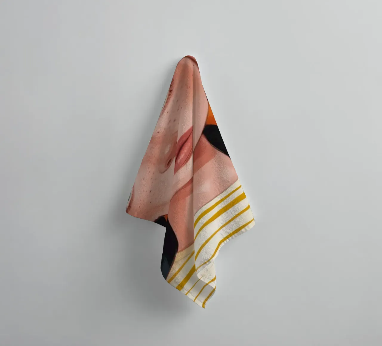Striped Bird Companion towel by Color Oblivion