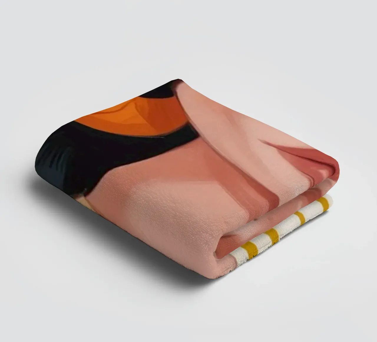 Striped Bird Companion towel by Color Oblivion