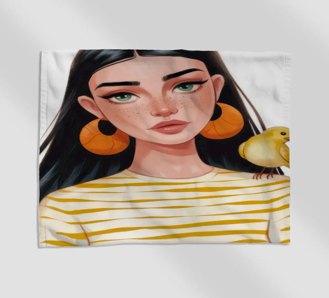 Compagno di uccelli a strisce telo mare da Color Oblivion