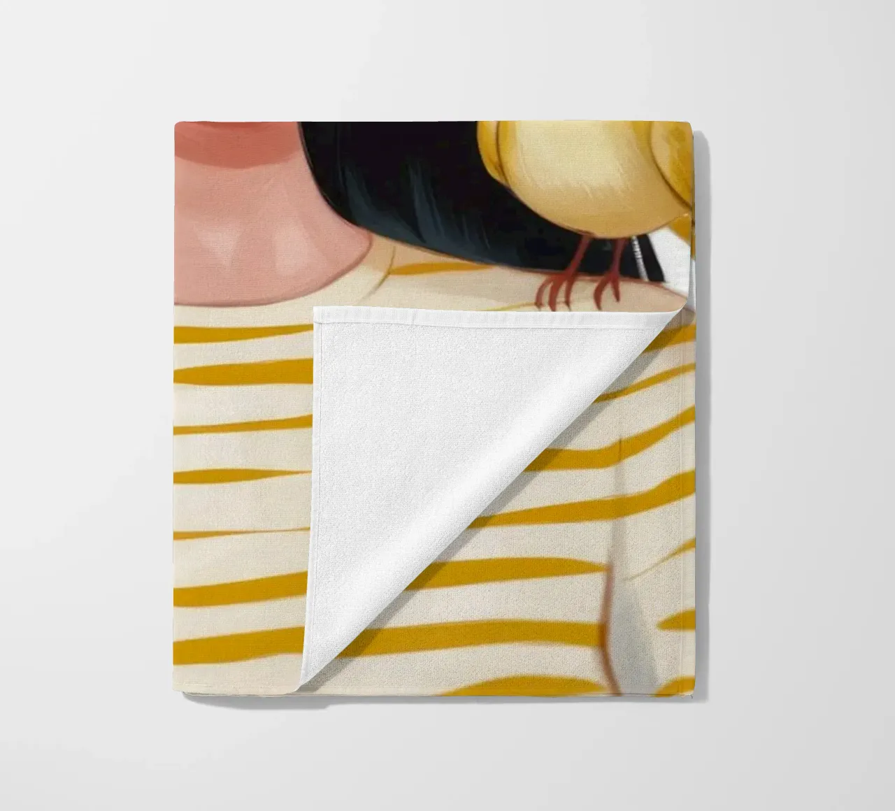 Compagno di uccelli a strisce telo mare da Color Oblivion