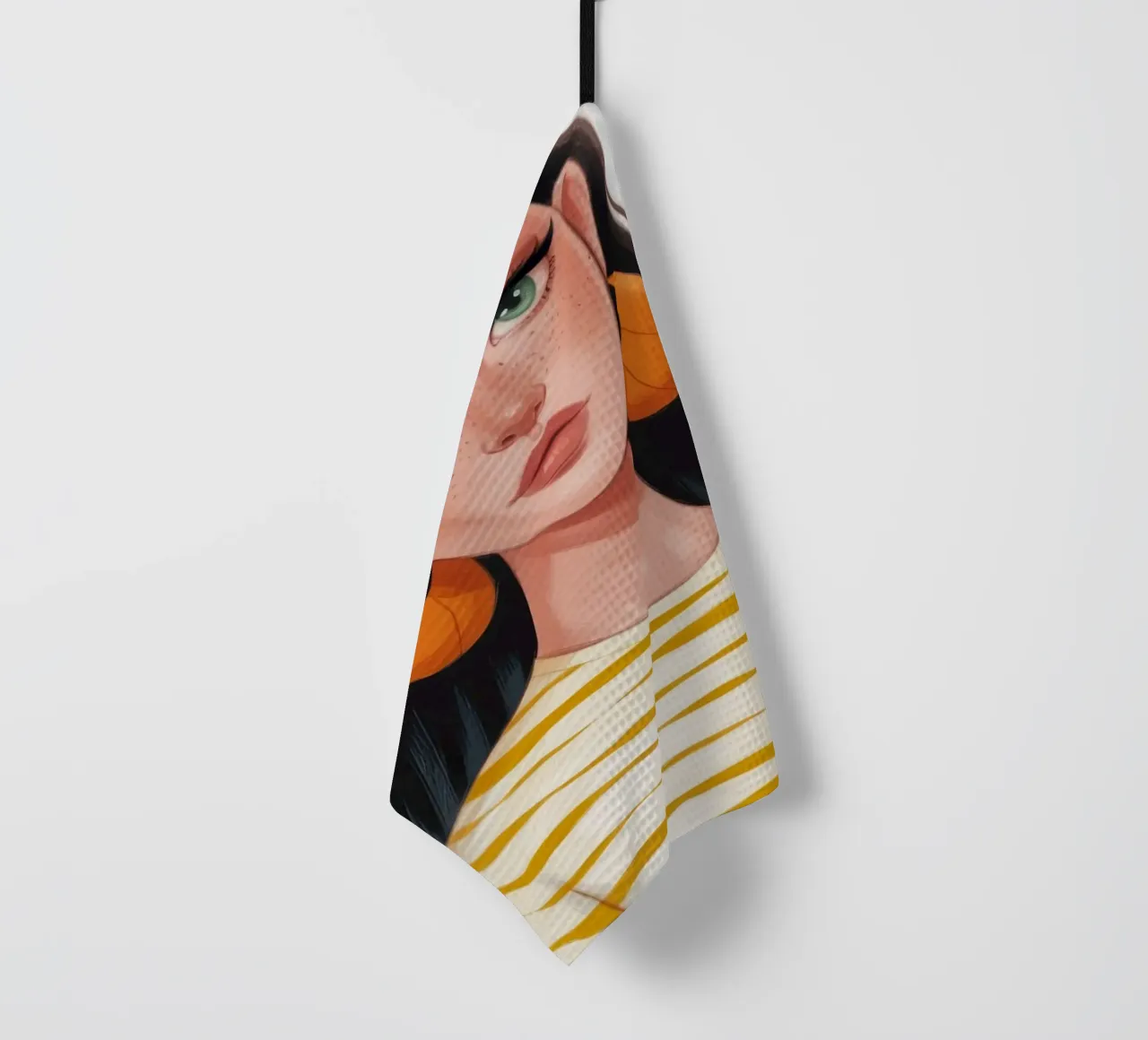 Compagno di uccelli a strisce canovaccio da cucina da Color Oblivion