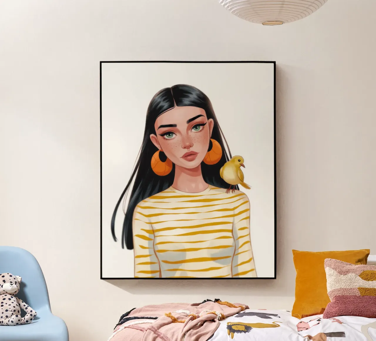 Compagno di uccelli a strisce plexiglass da Color Oblivion