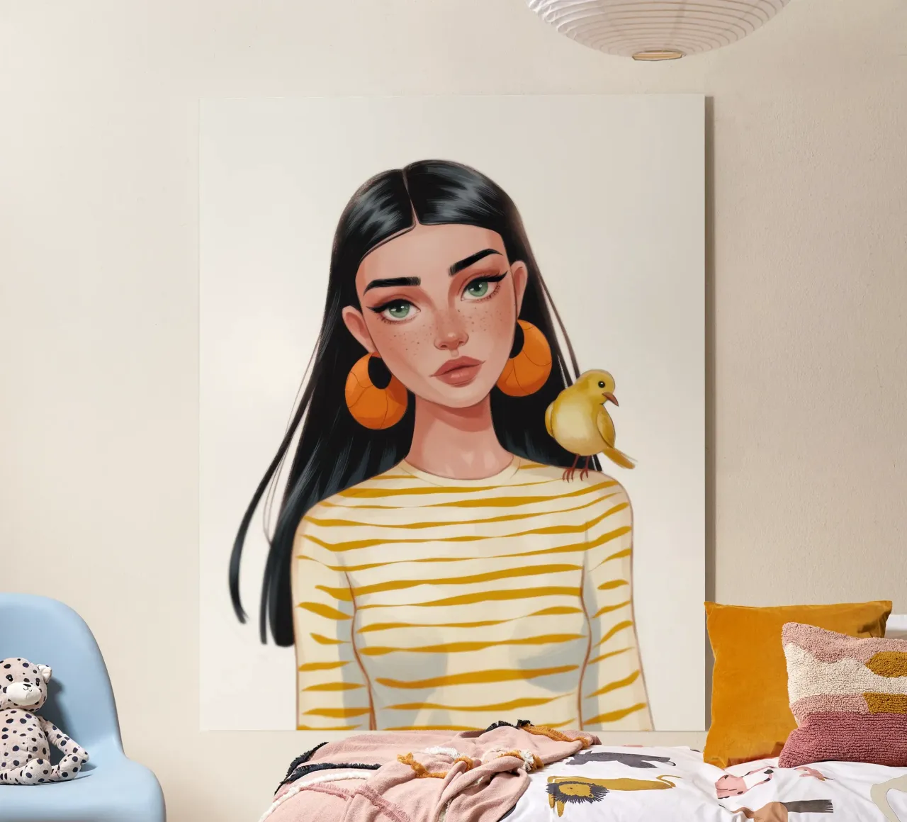 Compagno di uccelli a strisce plexiglass da Color Oblivion