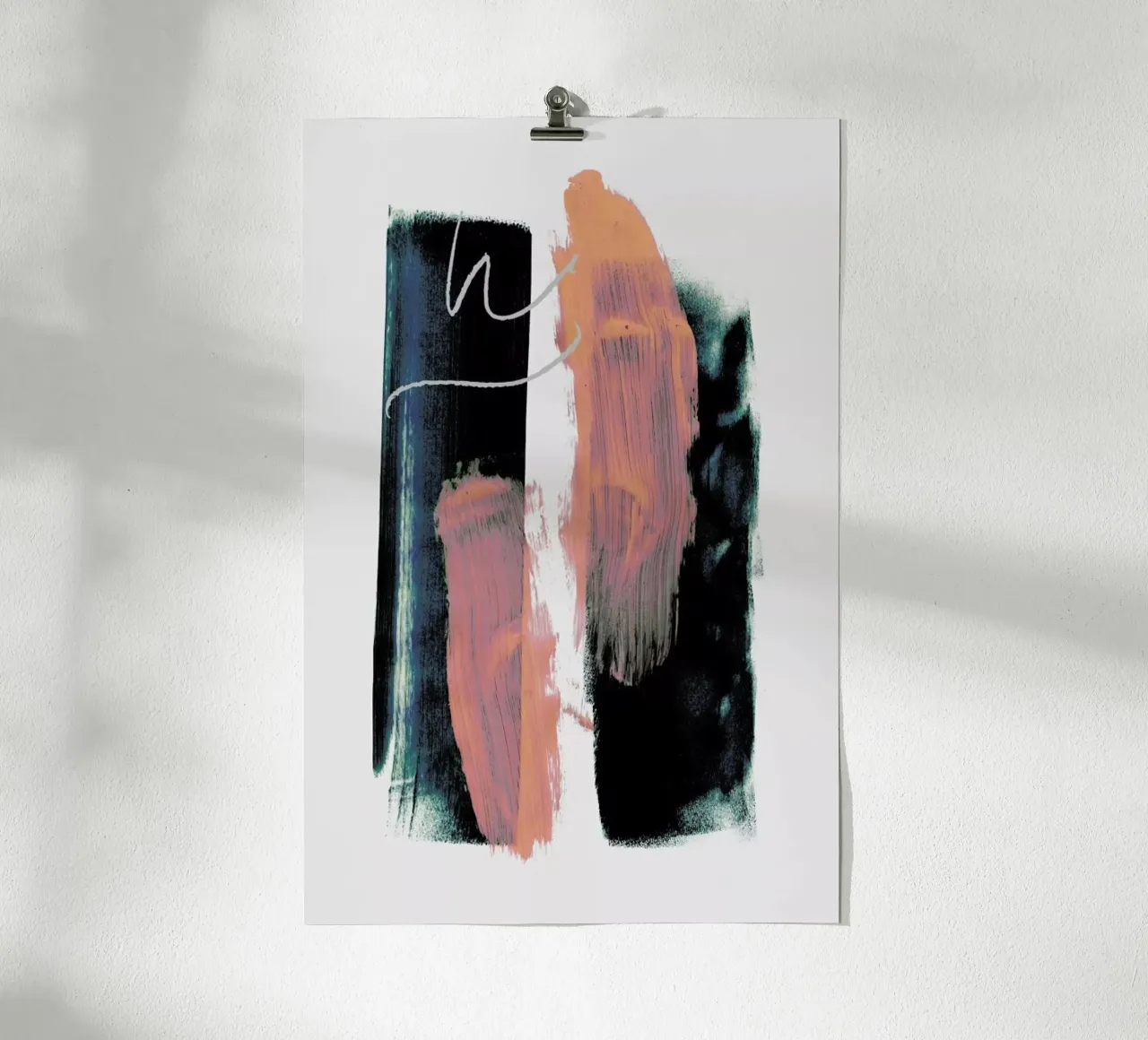 Abstract Brush Strokes 3X carta hahnemühle da Mareike Böhmer