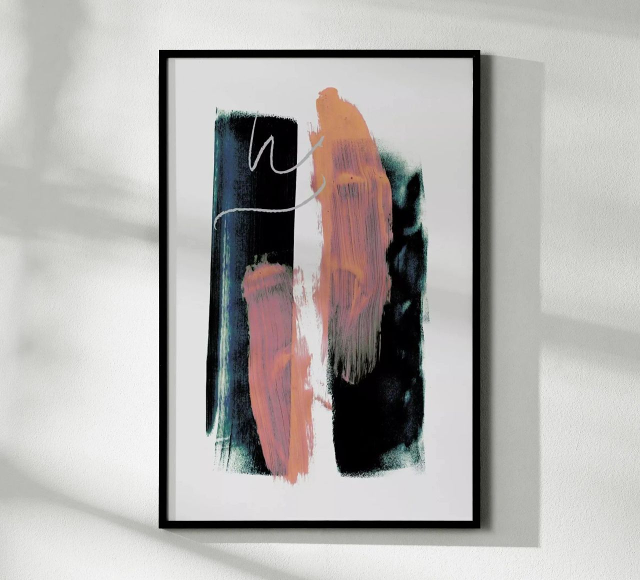 Abstract Brush Strokes 3X poster by Mareike Böhmer