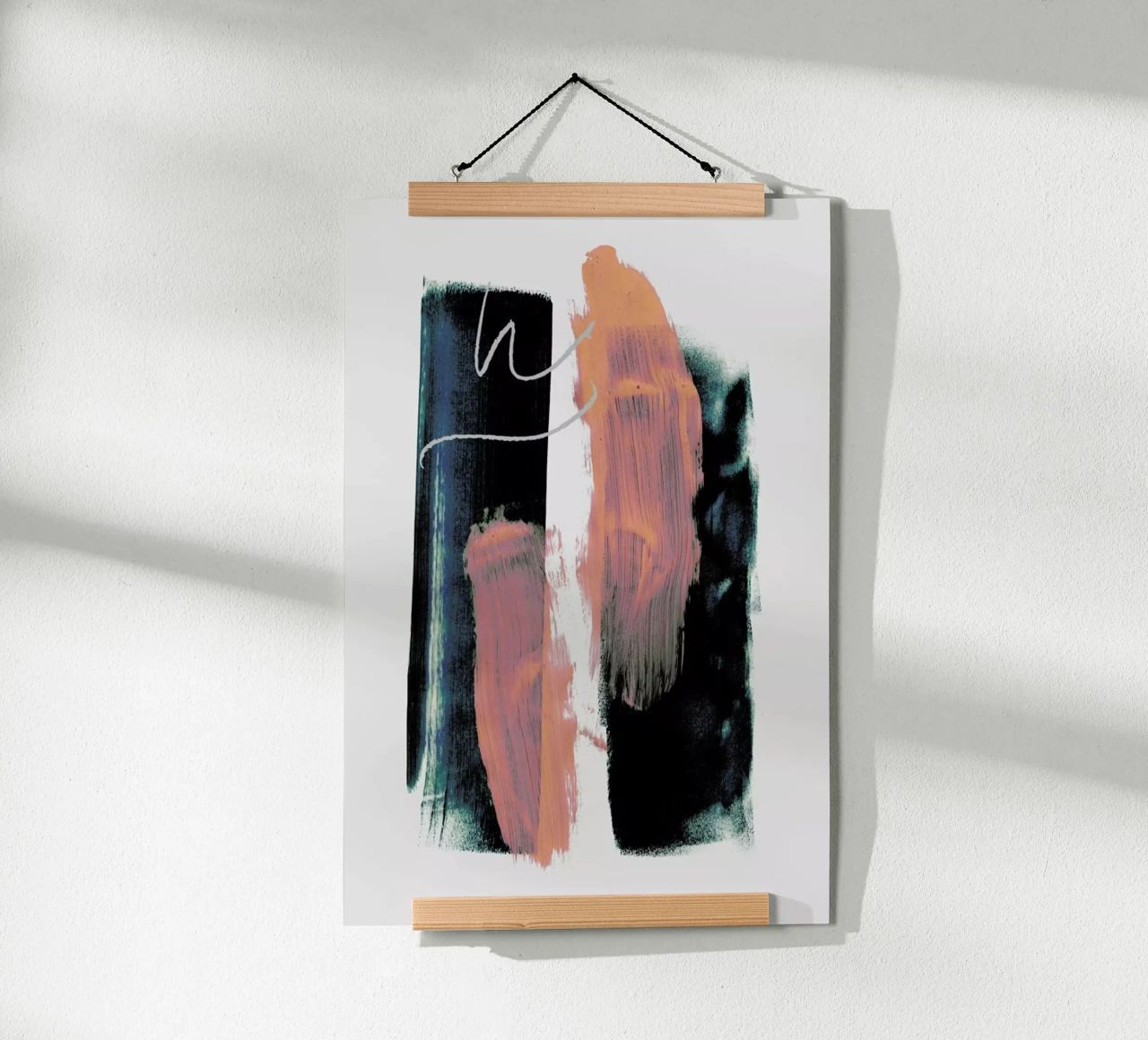 Abstract Brush Strokes 3X poster by Mareike Böhmer