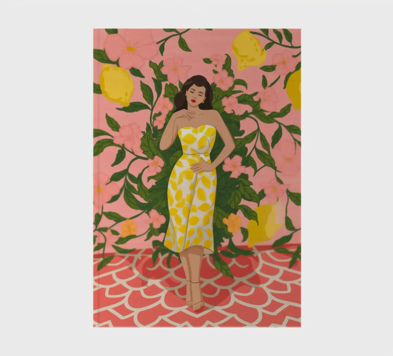 Robe jaune Jardin carnet de notes de Color Oblivion
